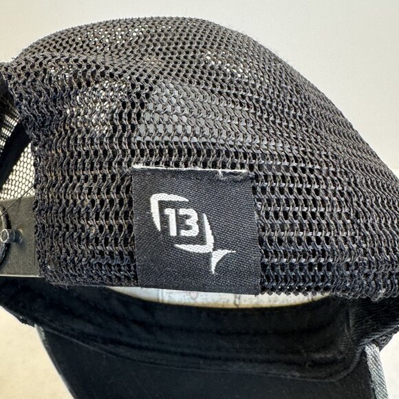 13 Fishing Camo Trucker Hat Snapback Cap Mesh Back Curved Brim Adjustable OSFM - Picture 10 of 11